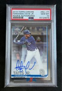 PSA10 RC ルーキー 直筆サイン 2019 topps chrome fernando tatis jr. rookie auto タティス パドレス Padres 