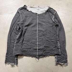 Number (N)ine 2001SS TIME MIGRATION Archive Gauze Long Sleeve T-shirt 00s rare ナンバーナイン アーカイブ タイム期 Tシャツ ロンT