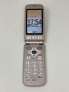 896【美品・制限○　白ロム】 らくらくホン ベーシック3 F-08C ガラケー docomo ピンク