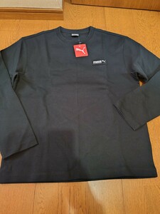 国内正規 新品未使用タグ付 PUMA 厚手長袖Tシャツ 黒 Lサイズ ゆうパック760円