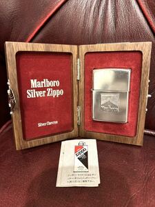 【コレクター必見商品】Marlboro マルボロ シルバーシェブロン スターリングシルバー ZIPPO シリアルナンバー付き1000個限定 1996年製