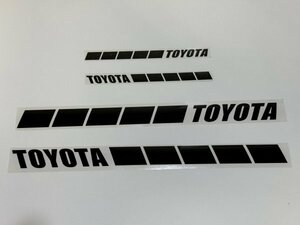 (SID00) TOYOTA サイドラインステッカー カッティングステッカー 切り文字 4枚セット（2411）トヨタ ヤリス　GR　YARIS シエンタ ノア