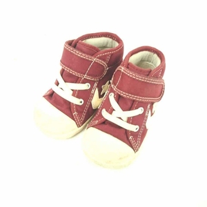 コンバース CONVERSE 子供靴 BABY CANVAS CHEVRONSTAR N V-1 7CK439 スニーカー シューズ ハイカット 13 ワインレッド /TT33 キッズ