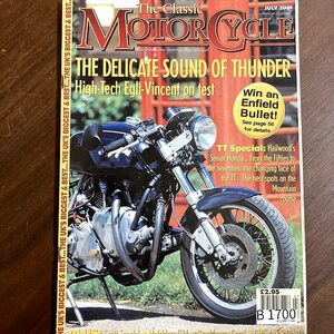 B1700 2001　 「The Classic MOTOR CYCLE」クラシックモーターサイクル 英国　旧車雑誌　英国車 古本　雑誌 旧車　ビンテージ　自動車