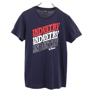 ディーゼル 半袖 Tシャツ ネイビー DIESEL メンズ