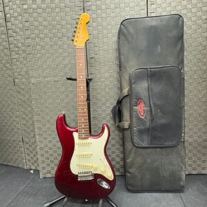 N919-O53-1029◆ Fender Japan フェンダー ジャパン STRATOCASTER ストラトキャスター レッド セミハードケース 6弦 弦楽器 音出しOK ⑨