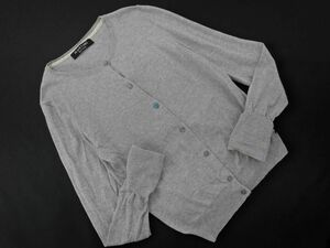 Paul Smith ポールスミス BLACK LABEL ブラックレーベル ニット カーディガン sizeM/グレー ■◇ ☆ ebb9 レディース