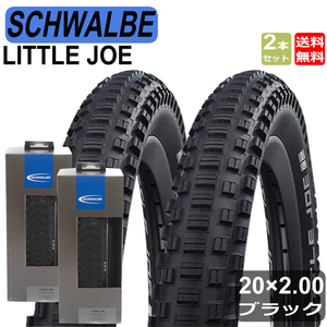 シュワルベ SCHWALBE リトルジョー LITTLE JOE 20インチ タイヤ 406 クリンチャー ブラック 2本セット 20x2.00 自転車