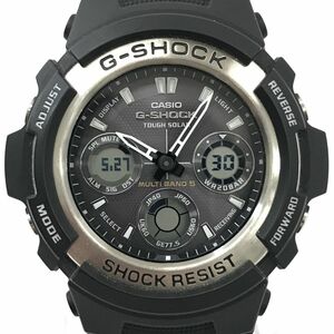 超美品 CASIO カシオ G-SHOCK ジーショック マルチバンド5 腕時計 AWG-100-1 電波ソーラー タフソーラー アナデジ 動作確認済 箱付き