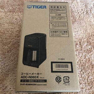 タイガー魔法瓶(TIGER) シャワードリップタイプ コーヒーメーカー 6杯用 新品 0.81L ブラックADC-N060-K 未使用品