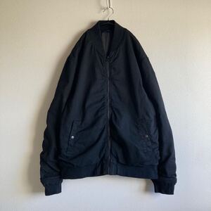 1円スタート! RON HERMAN ロンハーマン RHC flight jacket フライト ジャケット ブルゾン MA-1 ヴィンテージ ナイロン パッカリング L