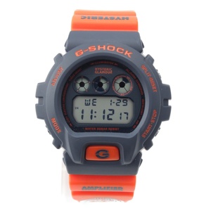 カシオ ヒステリックグラマー HYSTERIC GLAMOUR G-SHOCK ラバー デジタル 腕時計 ネイビー文字盤 DW-6900FS ネイビー オレンジ【中古】