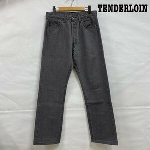 テンダーロイン TENDERLOIN ウォッシュブラック デニムパンツ T-RIDERS H BLACK WASH ボタンフライ W30 パンツ パンツ 30インチ 無地