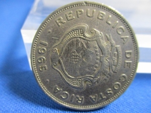 コスタリカ　50センティモ硬貨☆1965年／美品／南米のコイン／k0104-10