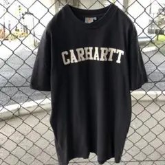 carhartt カーハート Tシャツ 黒 デカロゴ