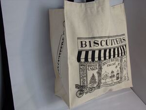 ★新品未使用★トートバッグ (ビスケッターズ Biscuiteers)ロンドン　ノッティングヒル　ポートベロー（アイシング　ビスケット専門店）LO7