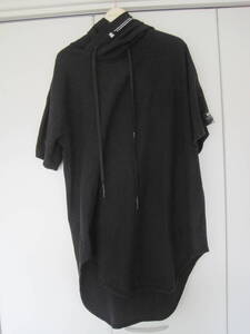 NILOS ニルズ BACK KAMON ROUND HOODIE 半袖ロングパーカー　FREEサイズ