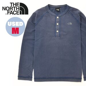 THE NORTH FACE ノースフェイス ヘンリーネック 長袖 Tシャツ L/S HENLEY NECK MEN’S AT35910 紺 メンズ M ラグラン カットソー キャンプ