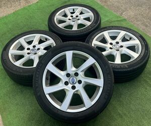 VOLVO 純正17インチ ホイール& 7J+50 PCD-108 MICHELIN 215/50R17 ラジアルタイヤ4本セット★V50 V70 XC40 XC50 V90 XC90 ★AN247