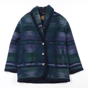 WOOLRICH ウールリッチ ネイティブ柄 ウールジャケット コンチョボタン Size S #29025 アメカジ カジュアル アウター