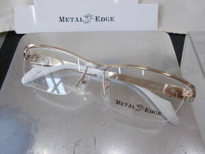 Metal Edge メタルエッジ 超かっこいい 眼鏡フレーム ME-1033-1 ナイロール トライバルデザイン お洒落 ！