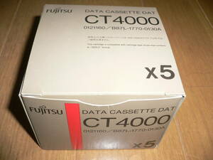 *新品 Fujitsu 富士通 DATA CASSETTE DAT CT4000 5本 0121160 B87L-1770-0130A データ カセットテープ ディーエーティー データー* 