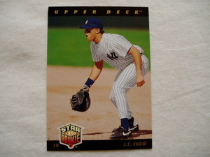 RC☆J.T.SNOW■UPPER DECK1993 ニューヨークヤンキース ルーキーカード ROOKIE