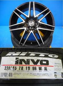 新品4本SET ROUD SCHENKER シェンカー 7.5J+53 5H-114.3 ニットー NITTO INVO 225/45R19インチ MAZDA6 アテンザ アテンザワゴン C-HR