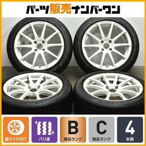 【1円～】【程度良好品】KREUZER 16in 7J +43 PCD100 セイバーリング SL201 195/50R16 アクア フィット スイフト ロードスター 即納可能