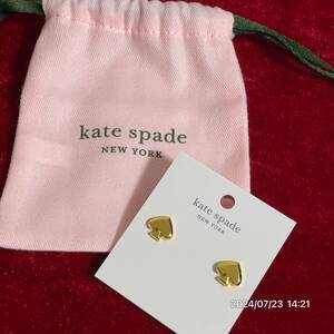 kate spade ケイトスペード スペードロゴ ゴールドカラー ピアス アクセサリー