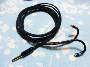 MMCX ケーブル MOGAMI 2799 3.5mm4極 HA-2 PLENUE S ZX2 SHURE Westone TEAC AI-303 Walkman、NW ZX707 A306 A300シリーズ