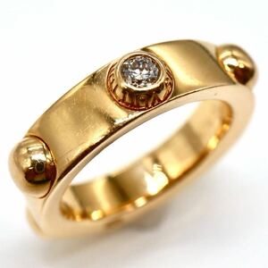 LOUIS VUITTON(ルイヴィトン)＊K18 プティットバーグクルー天然ダイヤモンドリング＊o 約9.4g ring 指輪 jewelry diamond EI8/EI8