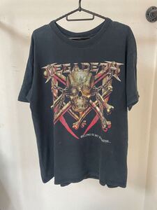 ヴィンテージ　メガデス　 Tシャツ　megadeth 古着 ブラック バンドロック