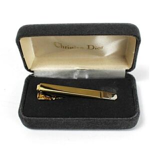 ★ クリスチャンディオール ネクタイピン 未使用 ゴールド 中古 Sランク Christian Dior ｜アクセサリー メンズ