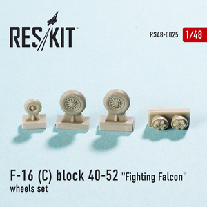 ◆◇RESKIT【RS48-0025】1/48 F-16C ブロック40～52用ホイールセット (キネティック/タミヤ/アカデミー/ハセガワ用)◇◆