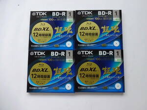 TDK 1回録画用 BD-R XL 100GB 4倍速 4枚（品番：BRV100HCPWB1A）