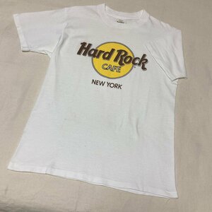 HardRock CAFE　NEW YORK　MADE IN USA/アメリカ製　ロゴ プリント　Tシャツ　MEDIUM