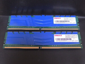 mem369 UMAX 4GBx2枚 8GB DDR4-2133/DCDDR4-2133 8GB HS 中古品