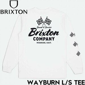 【送料無料】ロングスリーブTシャツ ロンT BRIXTON ブリクストン WAYBURN L/S TEE 17199 WHT 日本代理店正規品 Mサイズ