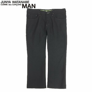 ◆JUNYAWATANABE COMMEdesGARCONS MAN ジュンヤワタナベ コムデギャルソン マン AD2010 ステッチデザイン パンツ 黒 ブラック XS