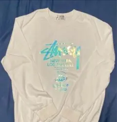 Stussy ホワイト ロゴトレーナー サイズ2