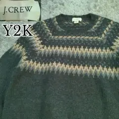 J.CREW　OLD　00s Y2K ノルディック柄 肉厚
セーター　ニット