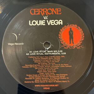 CERRONE vs. LOUIE VEGA/LOVE RITUAL/DANCE RITUAL/レコード/中古/DJ/club/house