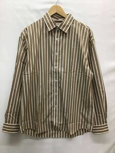 20240818【COLONY CLOTHING × Brilla per il gusto】コロニークロージング ブリッラペルイルグスト 別注 ベージュ ストライプ 長袖 シャツ