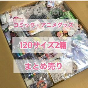 コミック　アニメ系　120サイズ　2箱　グッズ　大量　セット　まとめ売り　鬼滅の刃　ヒプマイ　ヒロアカ　呪術廻戦　美少女　同人　他