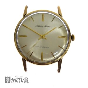 1円～ ジャンク品 SEIKO Liner セイコー ライナー 1510E 手巻き 23石 3針 稼働品 文字盤のみ ヴィンテージ 14K GOLD FIEELD　刻印有