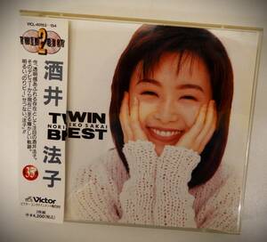 (送料無料 中古2CD 帯付）酒井法子 TWIN BEST（全19曲+全16曲) 夢冒険 渚のファンタシィ 1憶のスマイル Love letter ALL RIGHT イヴの卵