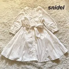 snidel キャミ付きベルディッドシャツワンピース Aライン