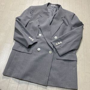 3997☆ BURBERRY バーバリー トップス テーラードジャケットダブルジャケット レディース 13 グレー 無地