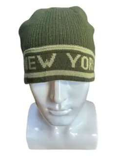 [0] GREEN NEW YORK BEANIE